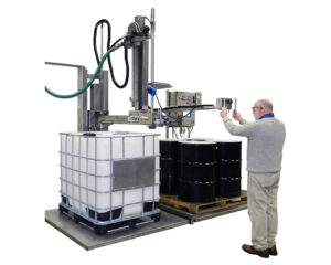 specialty equipment product tandem palletized drum and tote filler