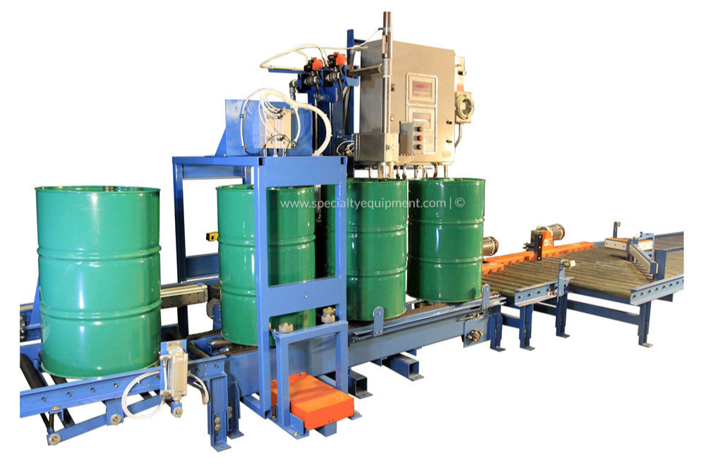 automatic drum orienting filler